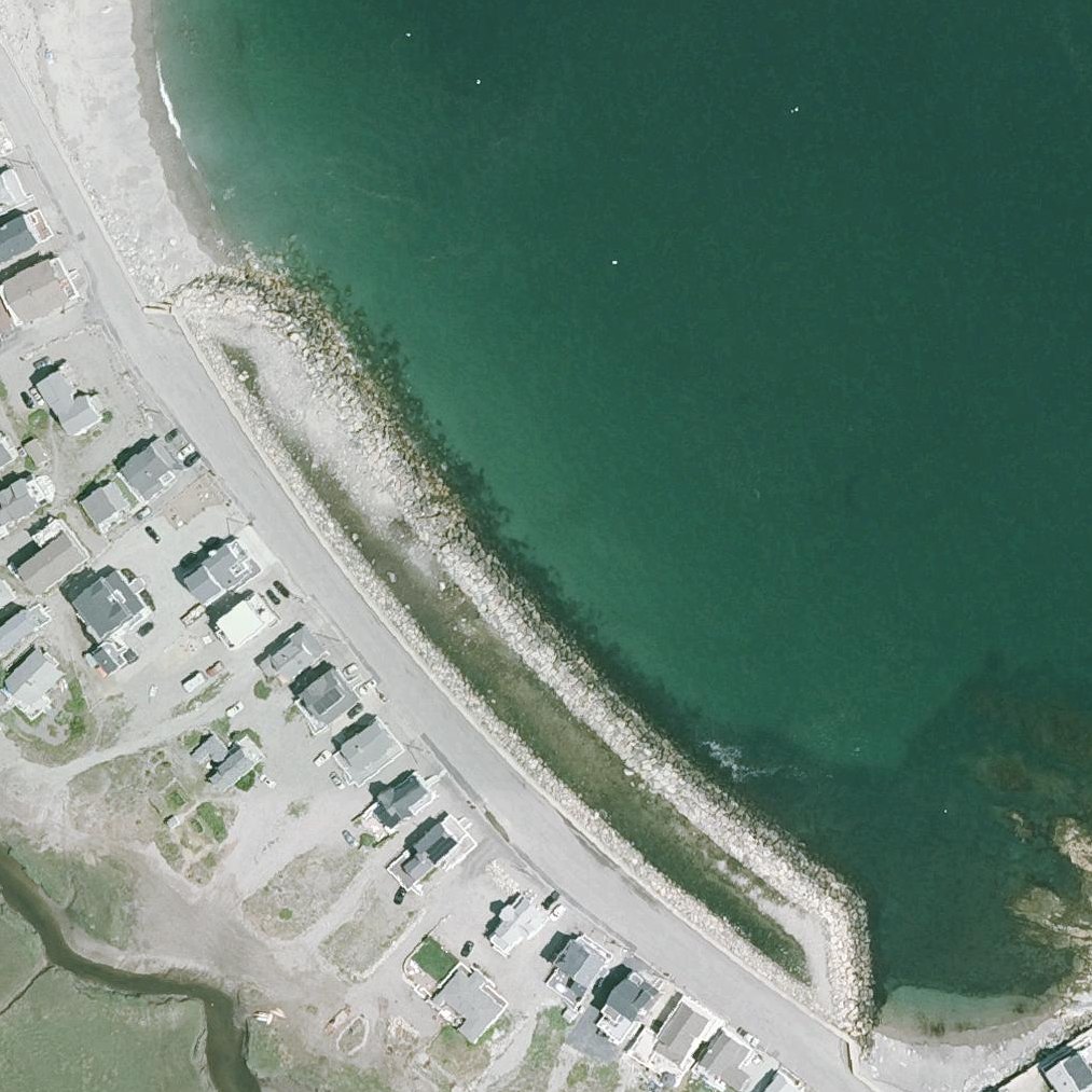 Aerial map of Minot Beach
