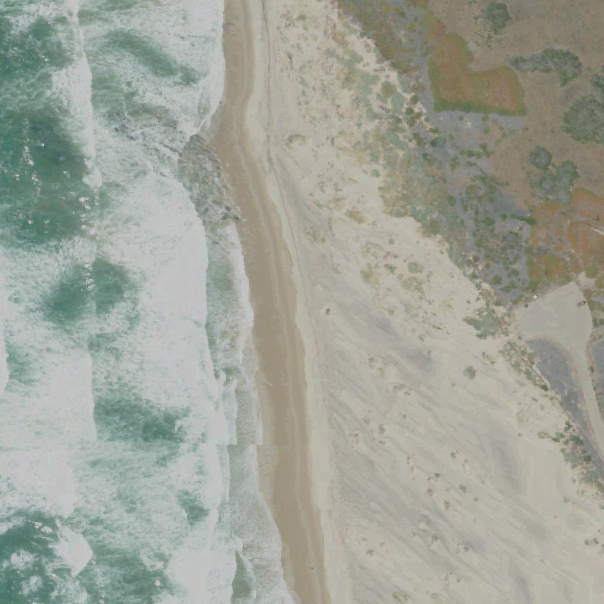 Aerial map of Minuteman Beach