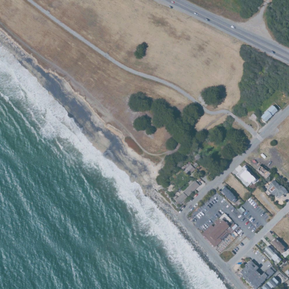 Aerial map of Mirada Surf Beach