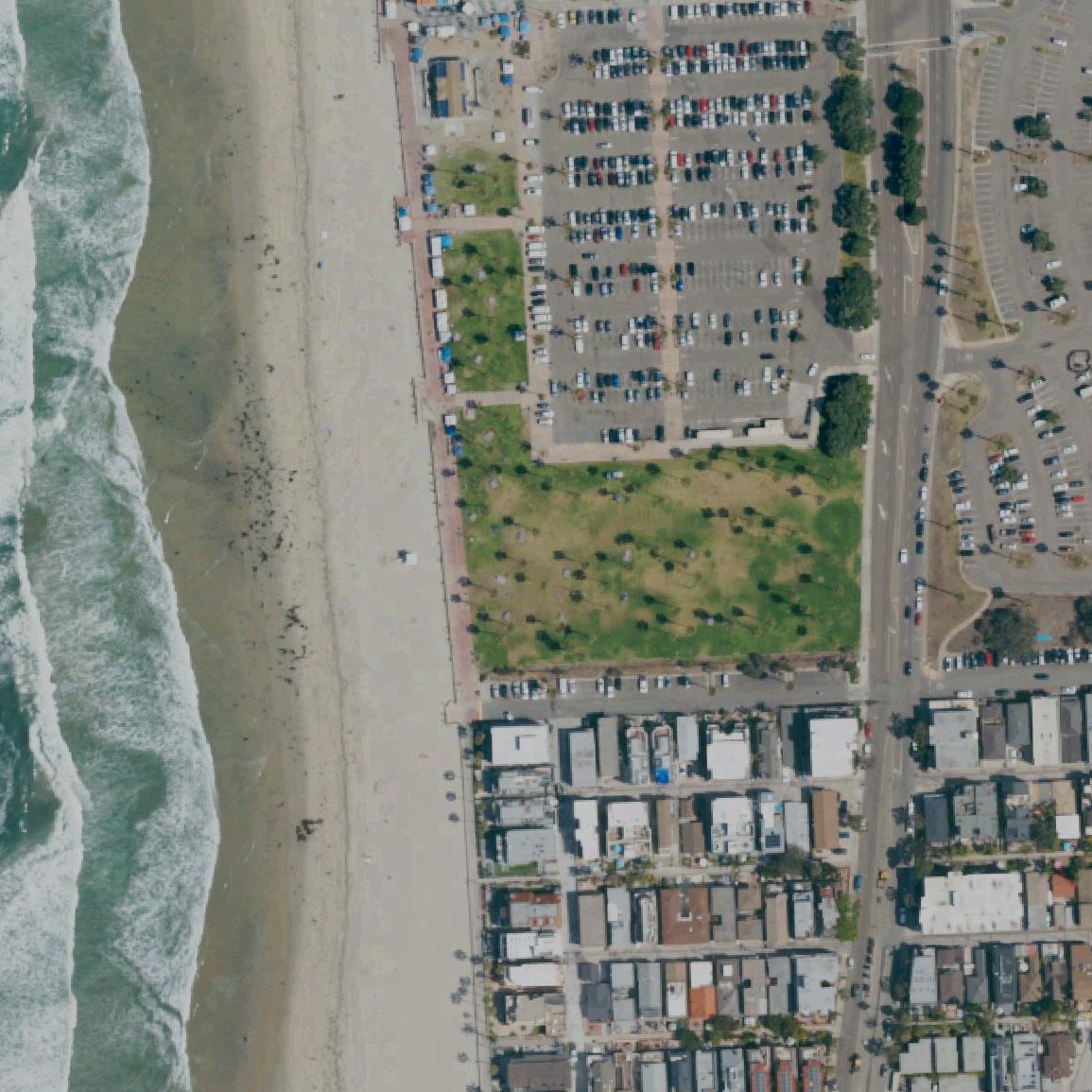 Aerial map of Mission Beach Park