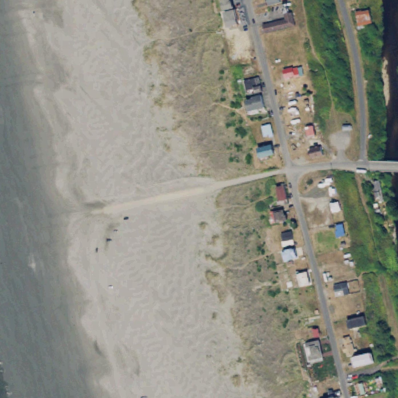 Aerial map of Mocrocks Beach