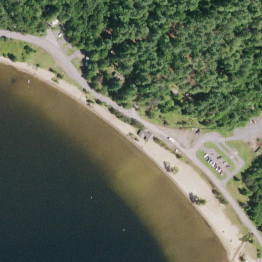 Aerial map of Moffit Beach