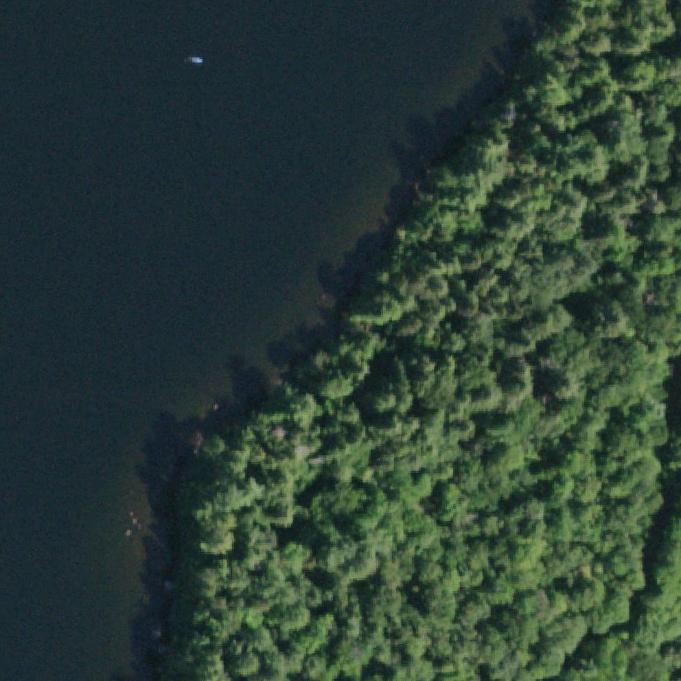 Aerial map of Moffitt Beach