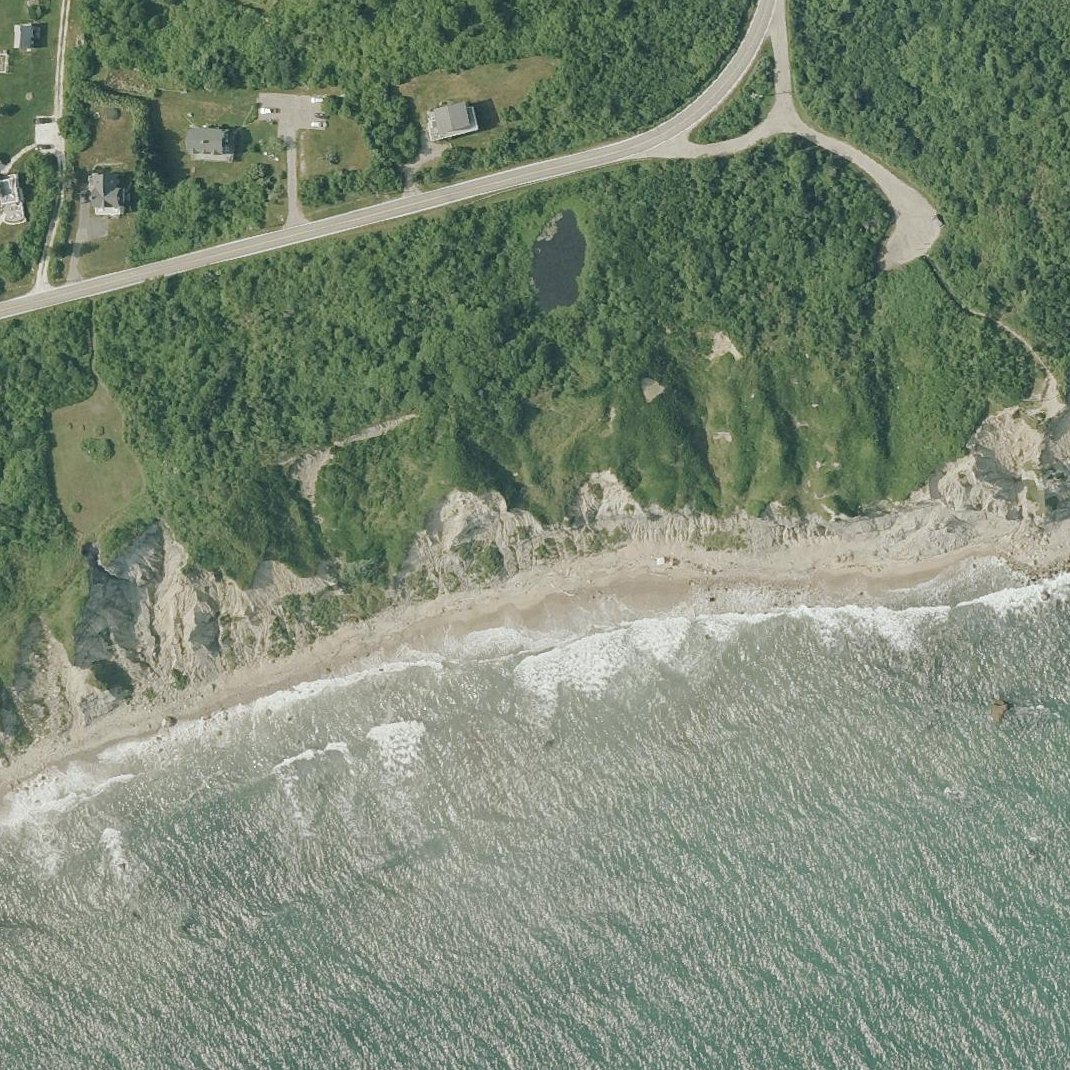Aerial map of Monhegan Bluffs Beach
