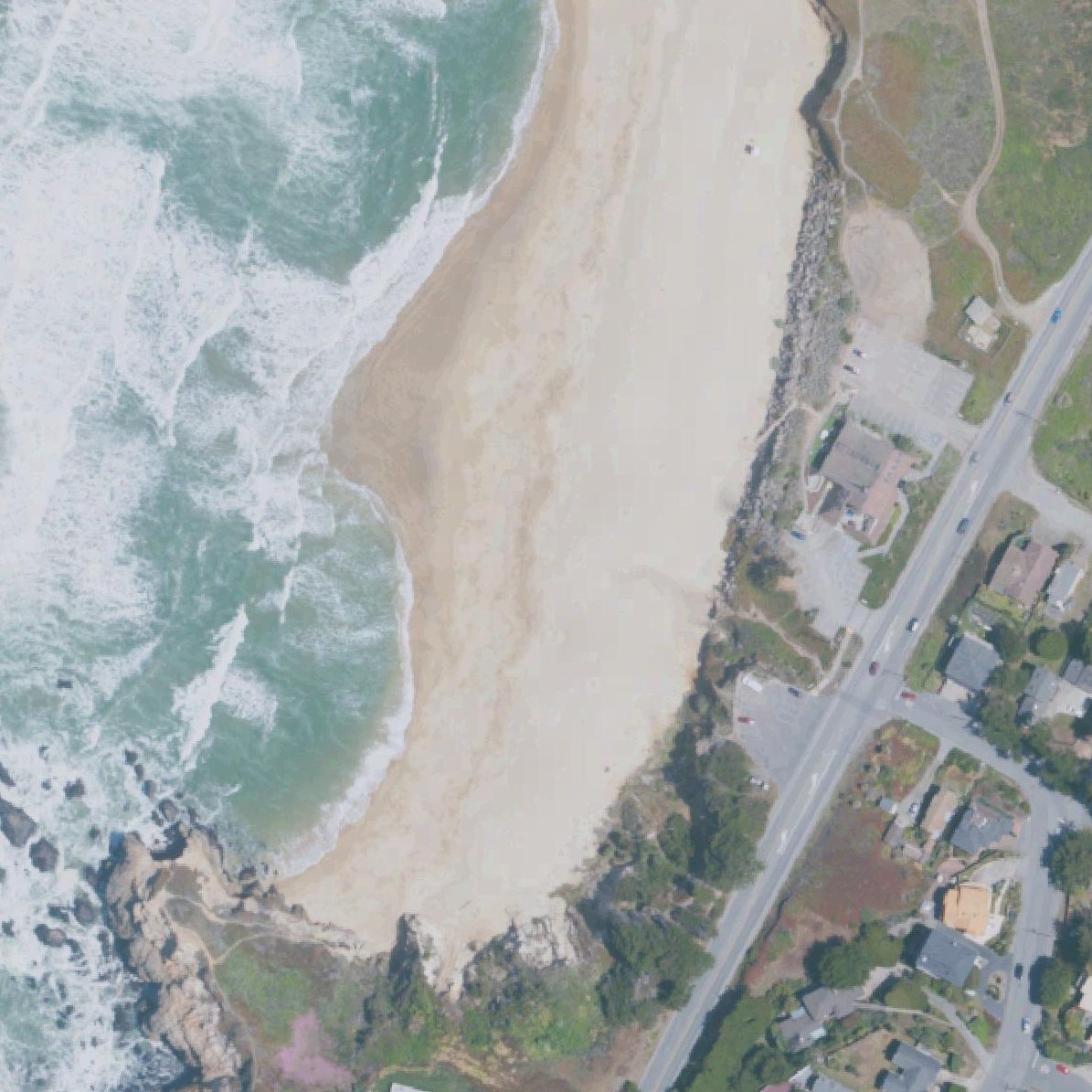Aerial map of Montara State Beach