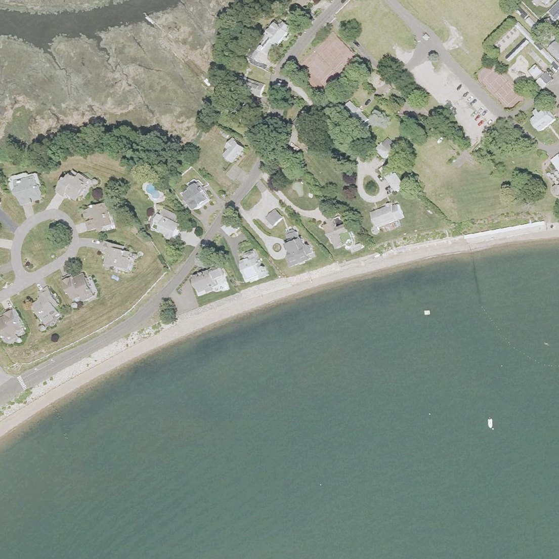 Aerial map of Montowese Beach