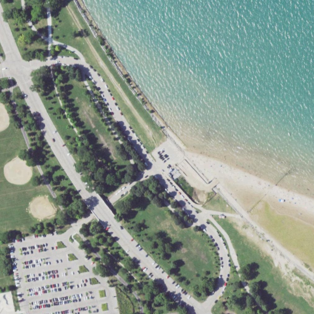 Aerial map of Montrose Dog Beach