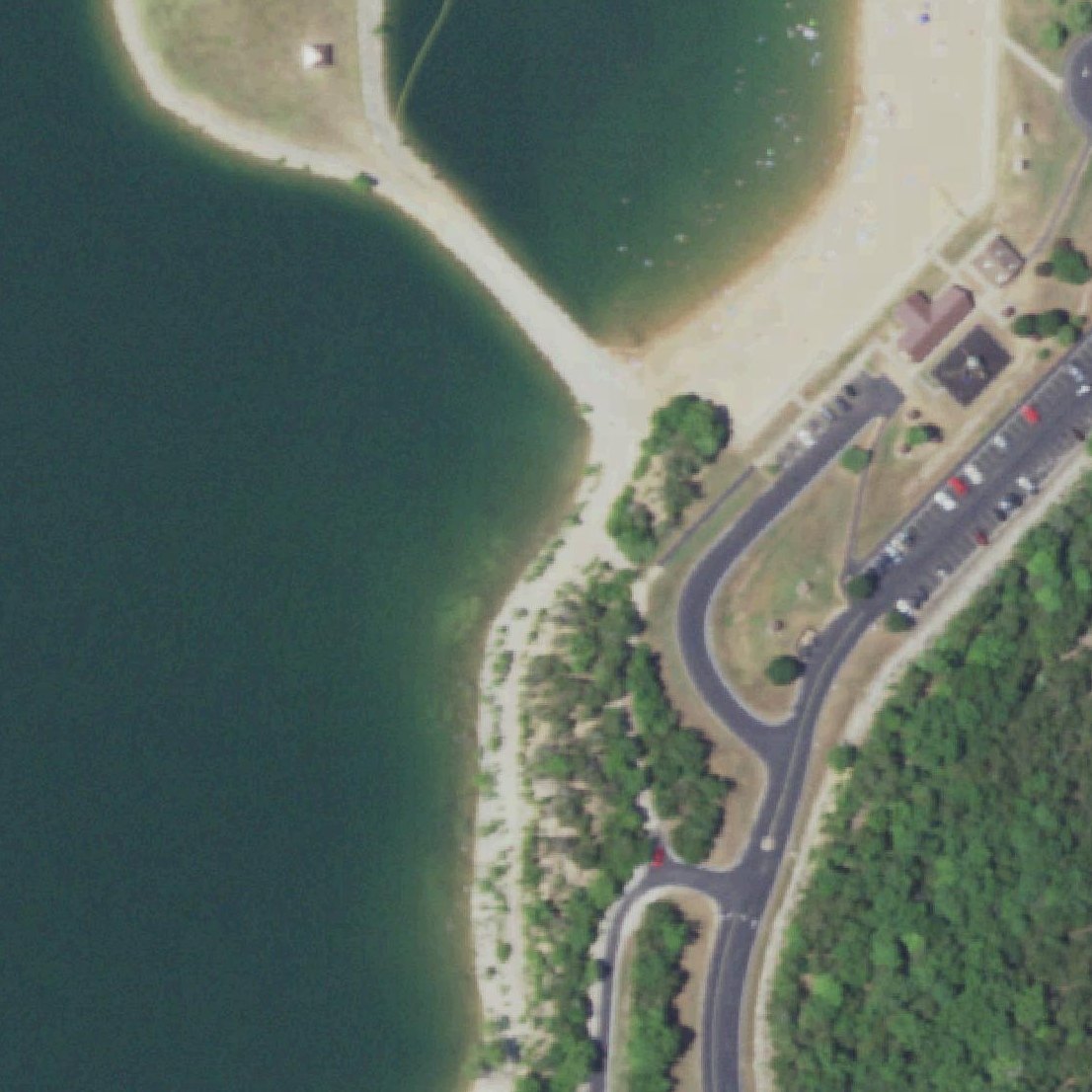 Aerial map of Moonshine Beach
