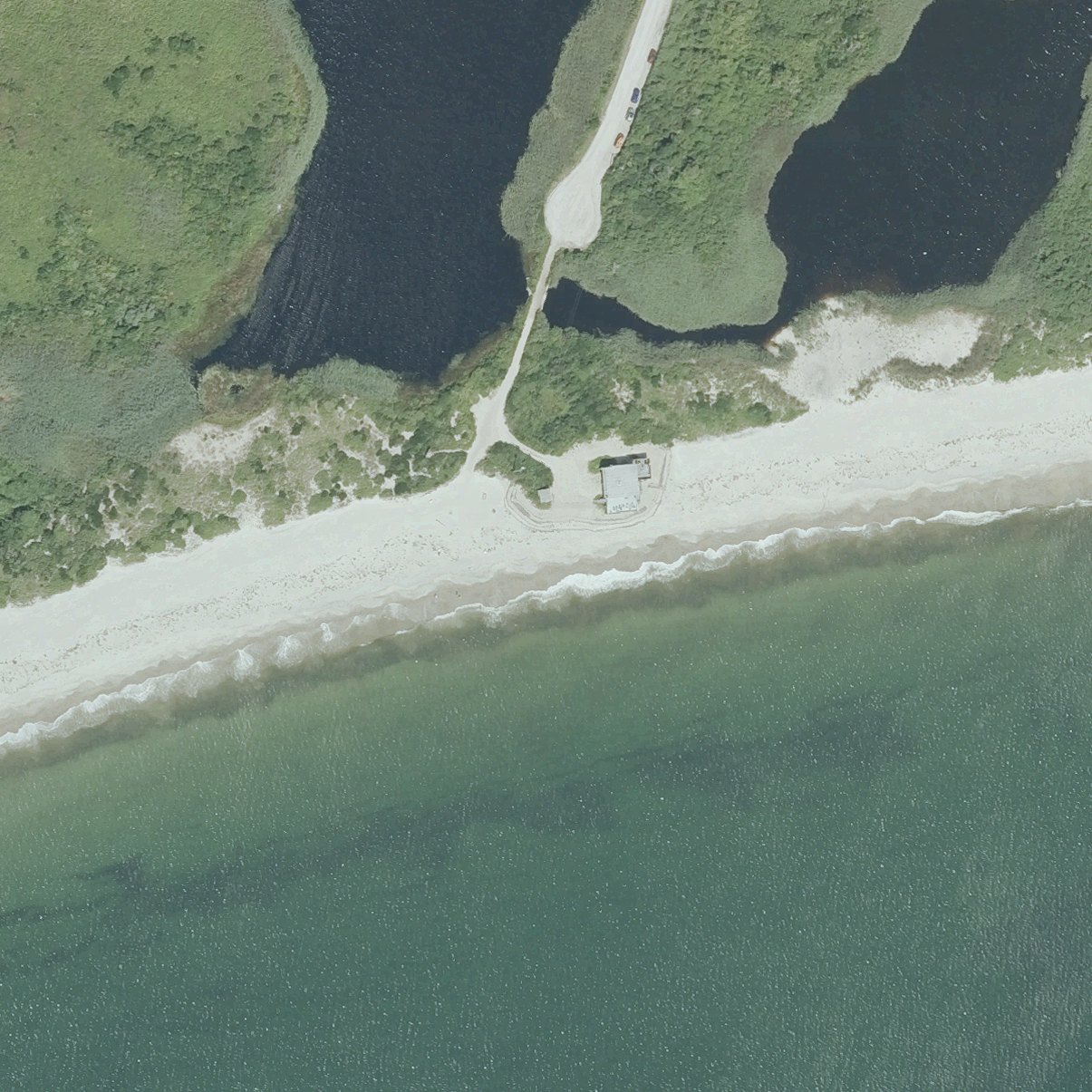 Aerial map of Moonstone Beach