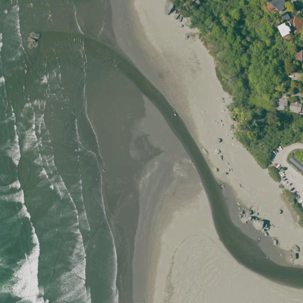 Aerial map of Moonstone Beach