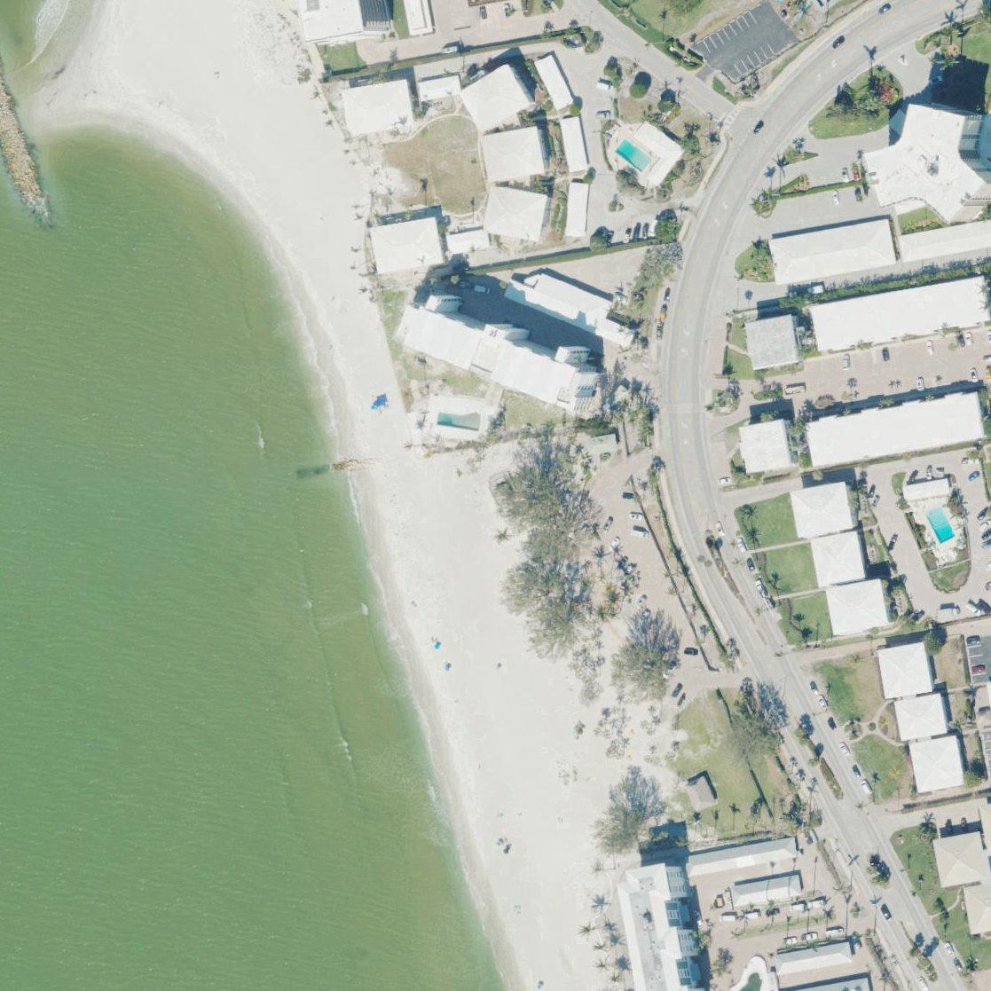 Aerial map of Moorings Beach Private Park