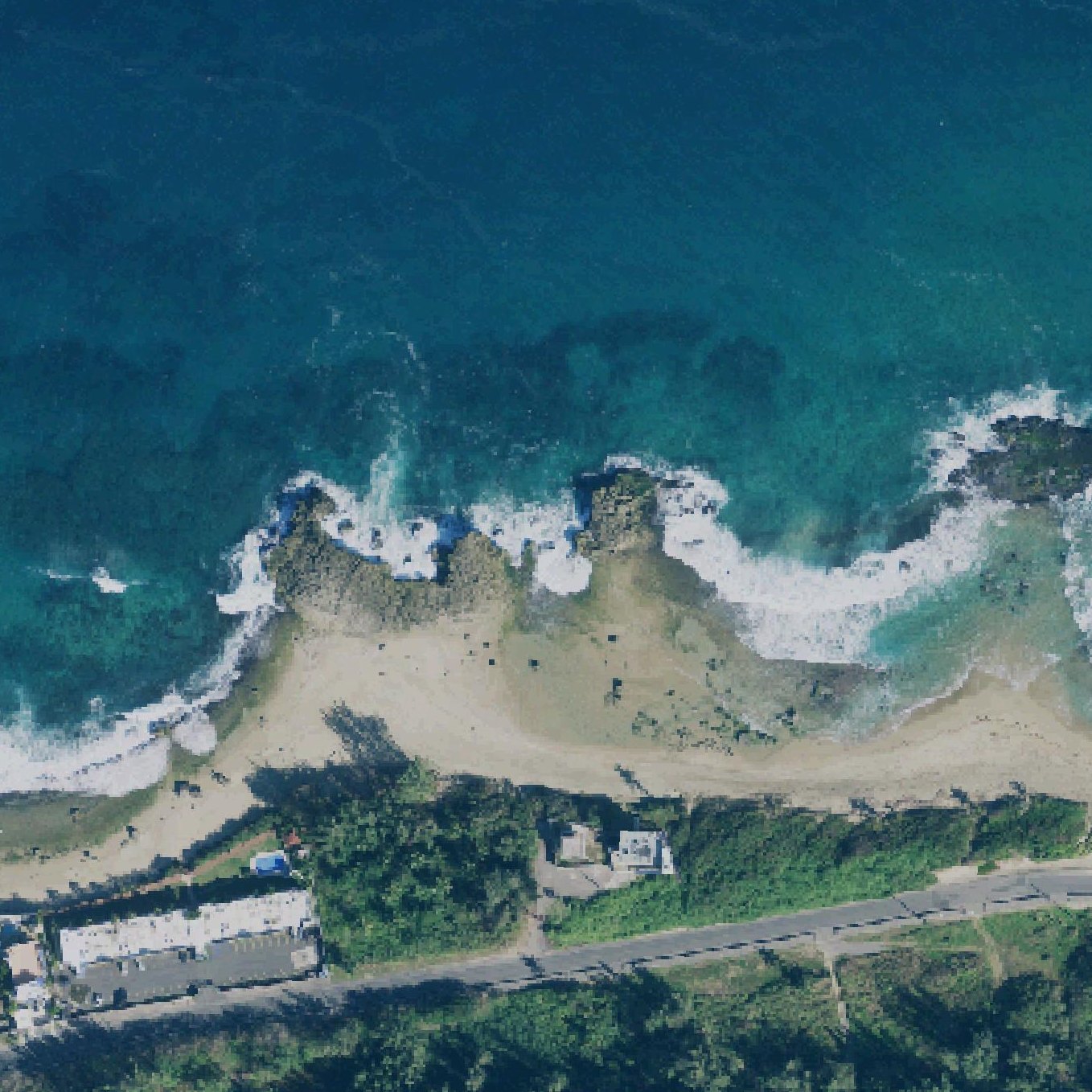 Aerial map of Moose Rock Beach