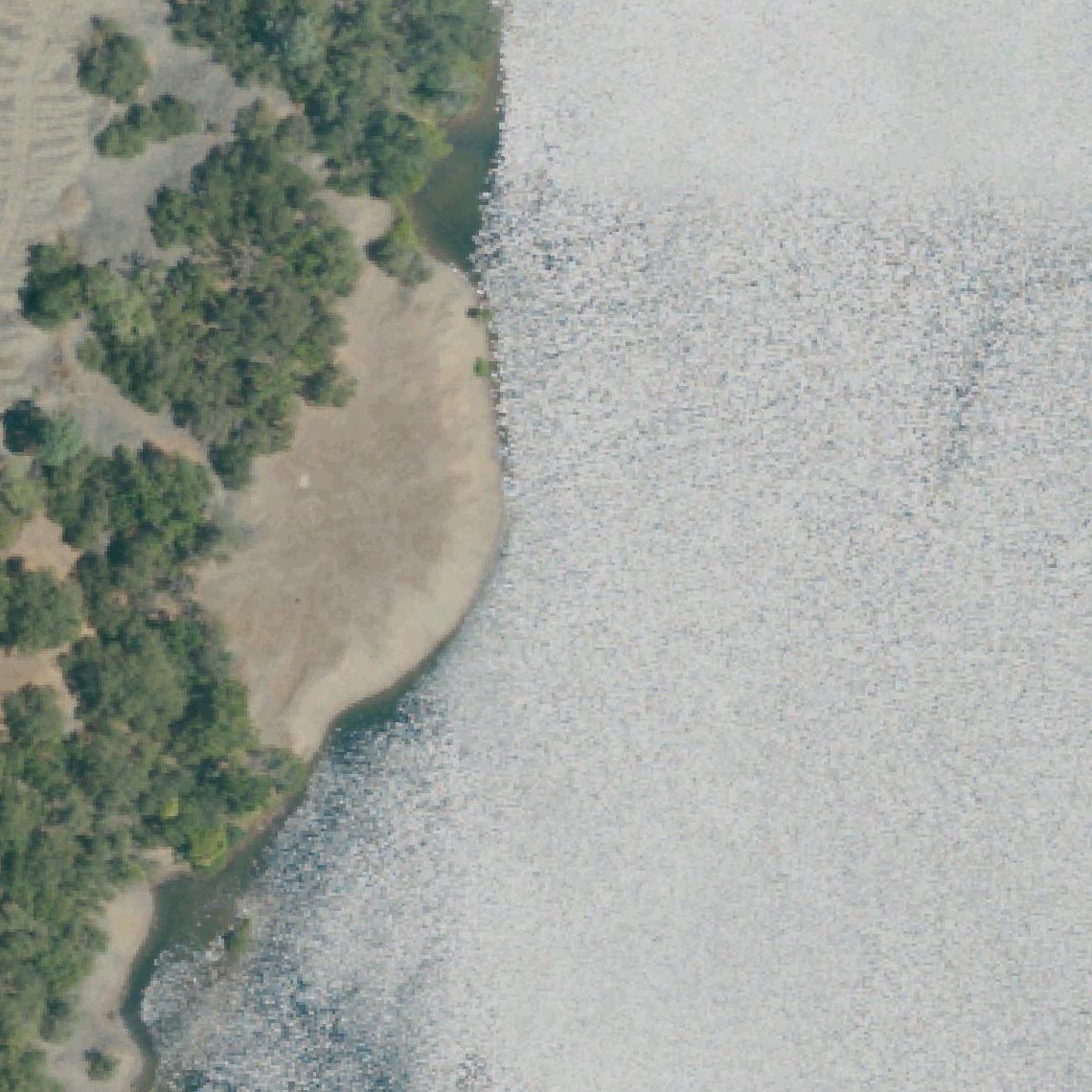Aerial map of Moot Rock Beach