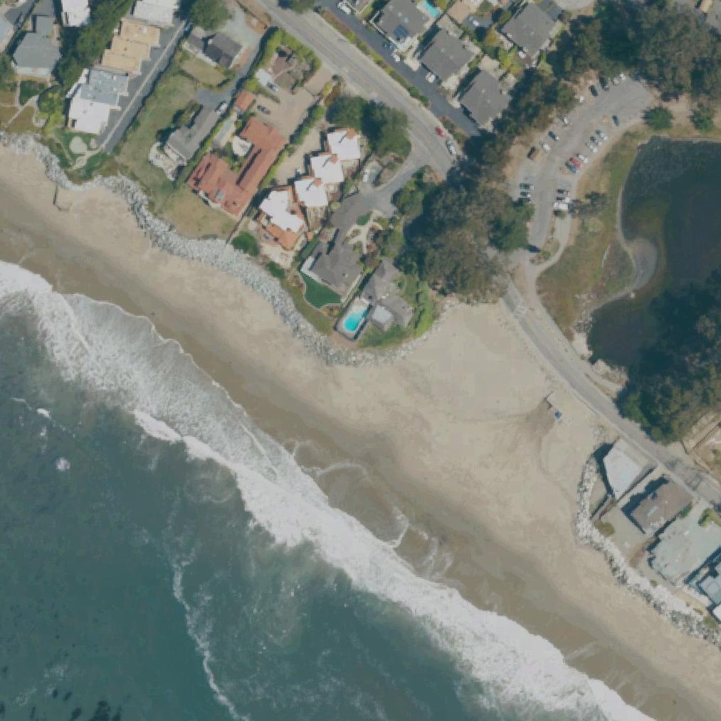 Aerial map of Moran Lake Beach