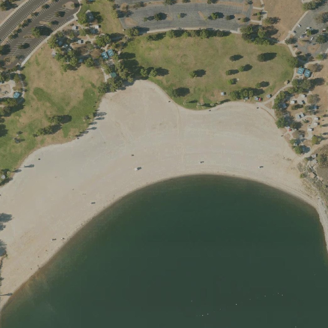 Aerial map of Moreno Beach