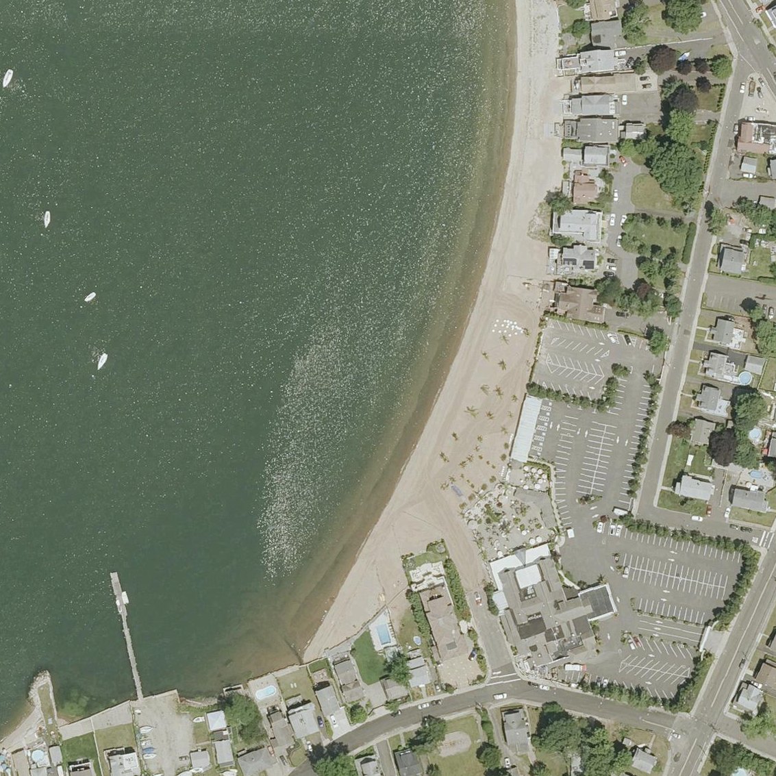 Aerial map of Morris Beach