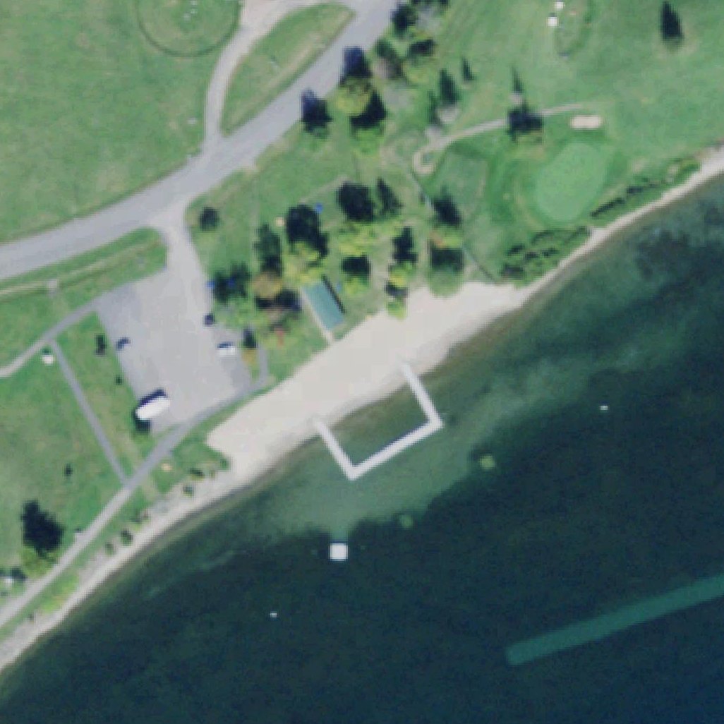 Aerial map of Morrisburg Beach
