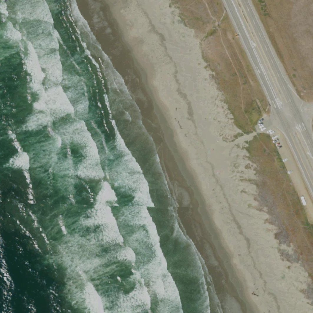 Aerial map of Morro Bay Dog Beach