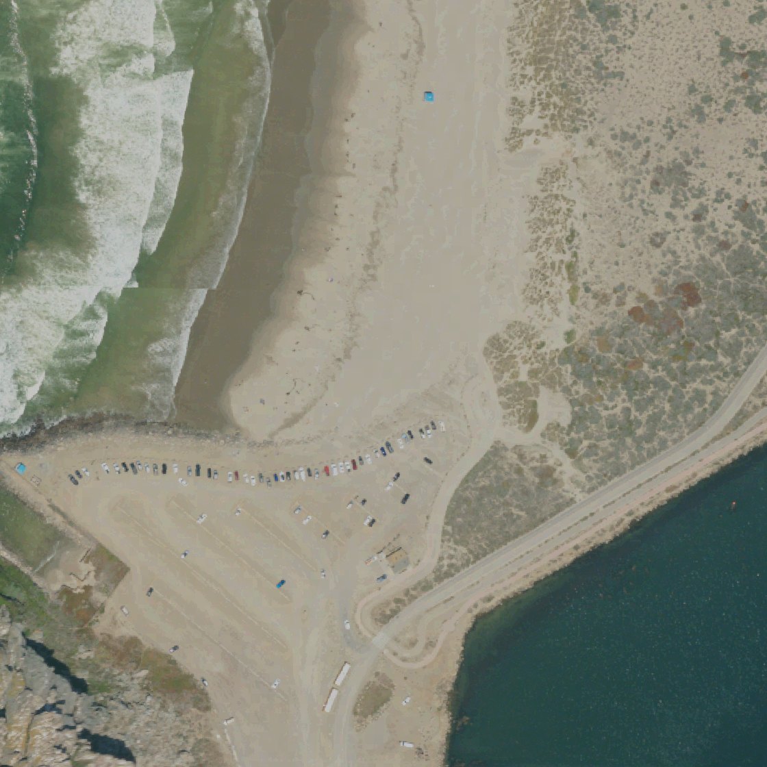 Aerial map of Morro Rock Beach