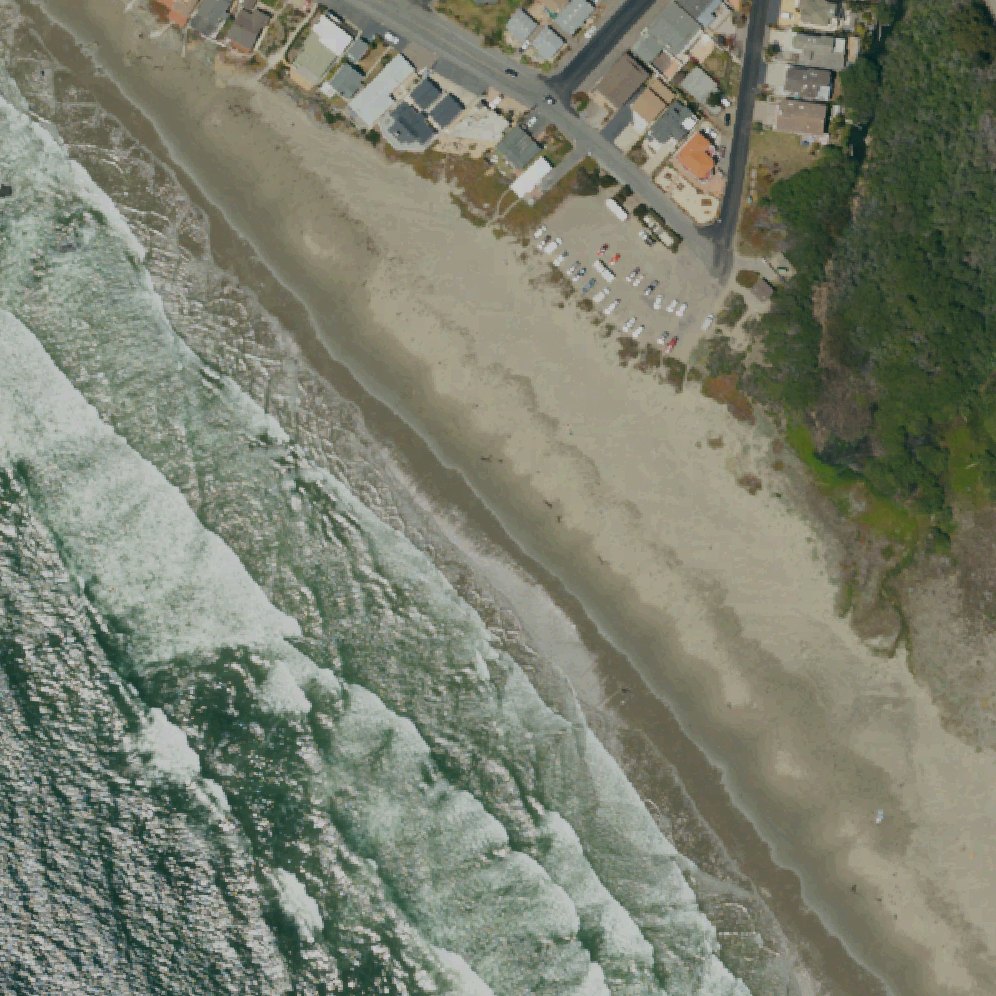 Aerial map of Morro Strand State Beach Day Use Area