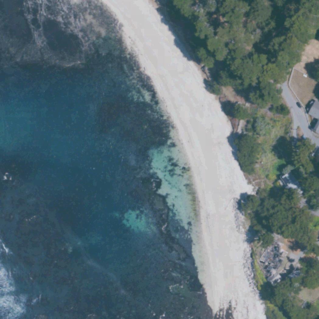 Aerial map of Moss Beach