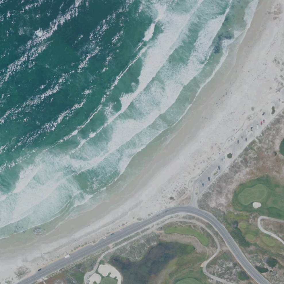 Aerial map of Moss Beach