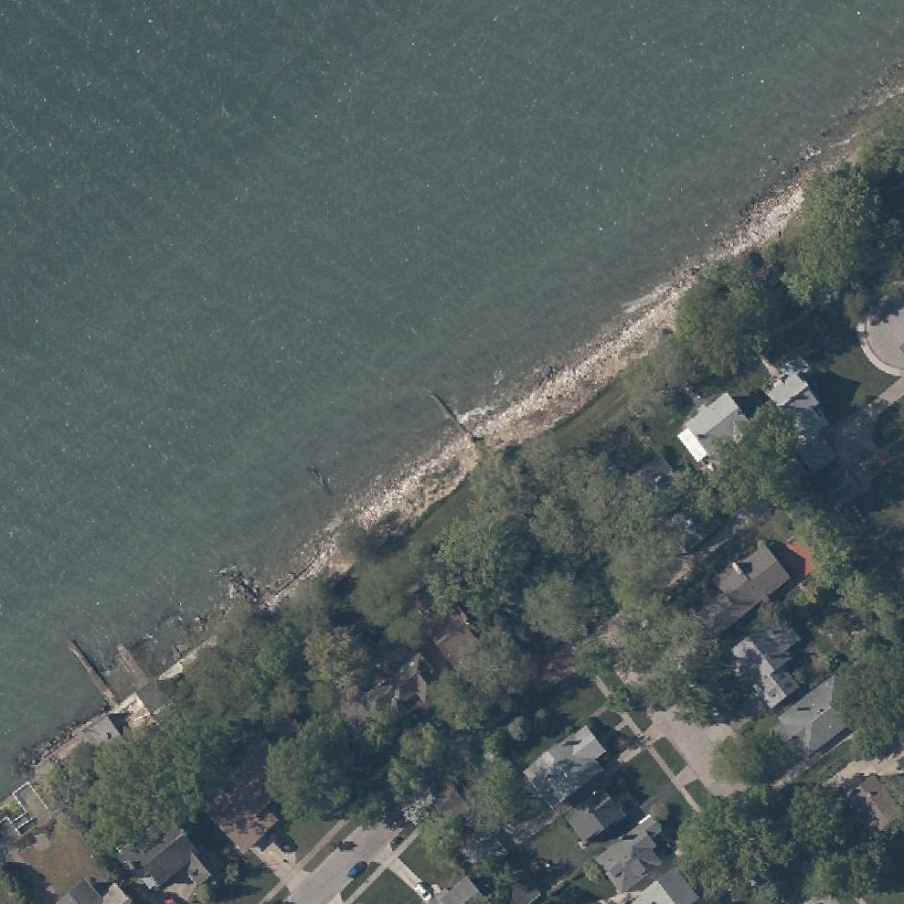 Aerial map of Moss Point Beach