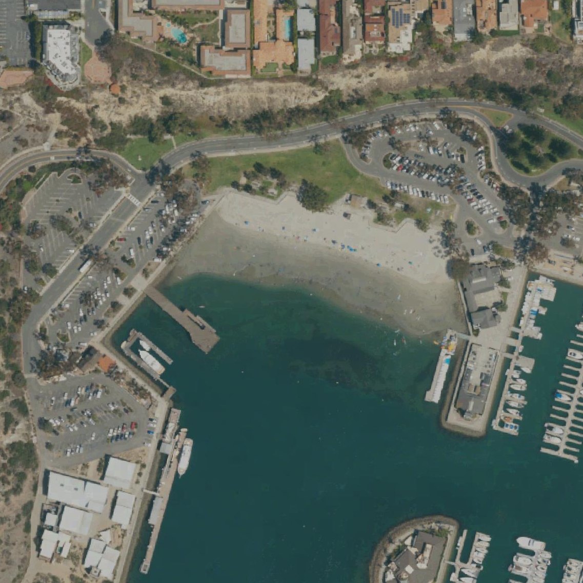 Aerial map of Mother's Beach, Dana Point, CA