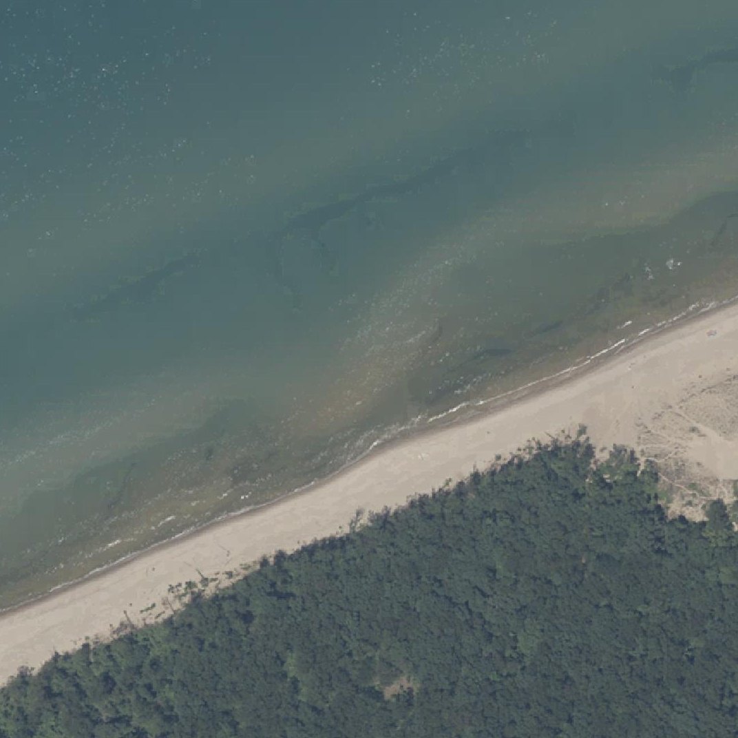 Aerial map of Mount Baldy Beach