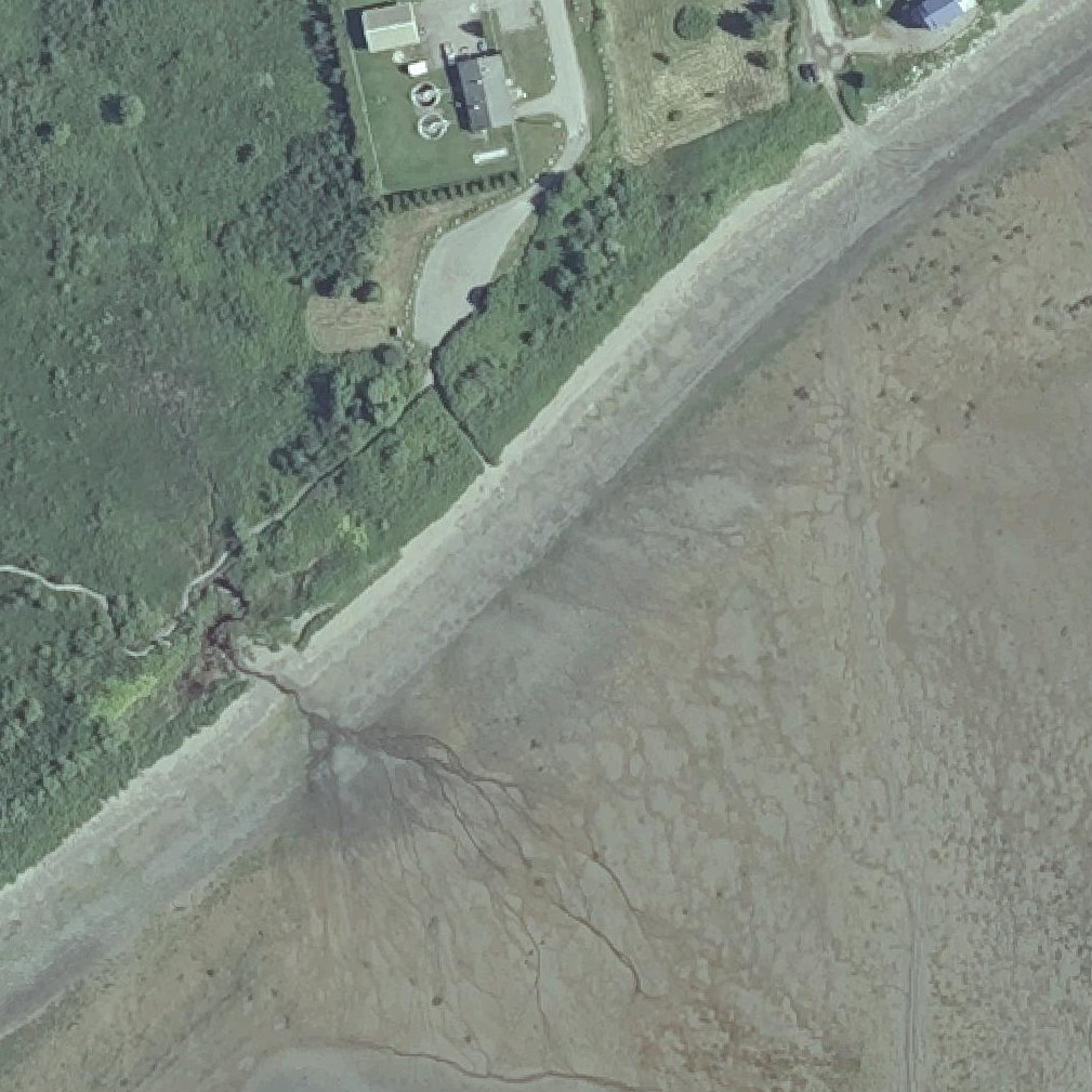 Aerial map of Mowry Beach Preserve