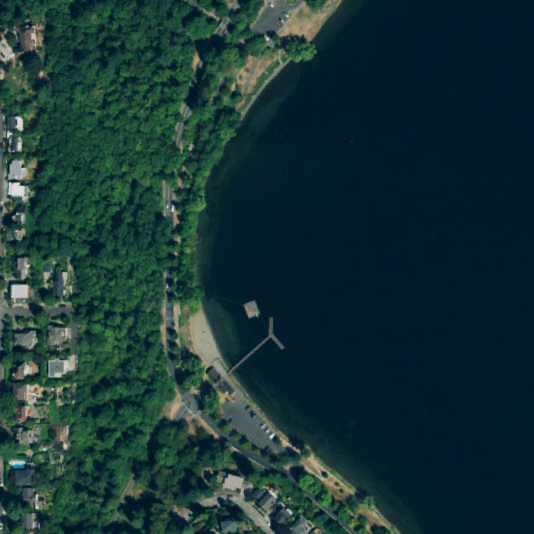 Aerial map of Mt Baker Beach
