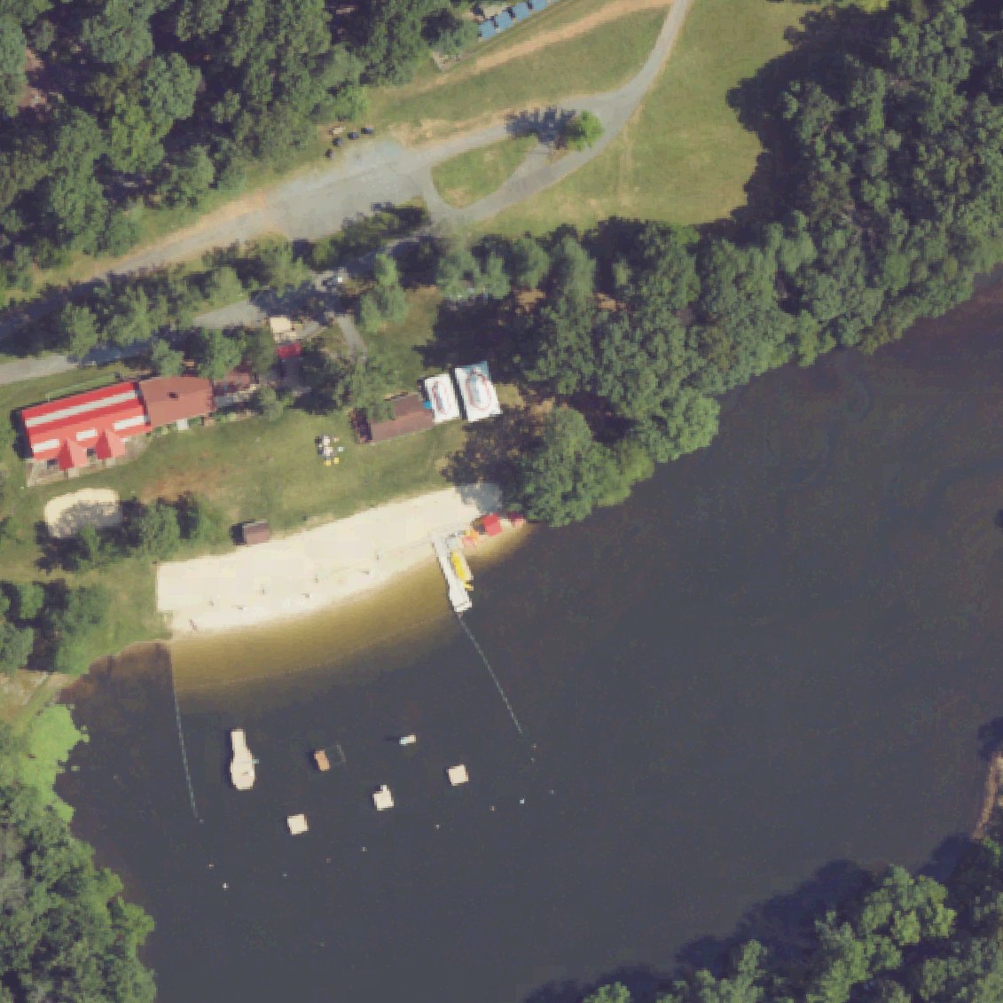 Aerial map of Mt. Gretna Lake & Beach