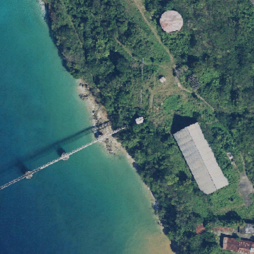Aerial map of Muelle de Azúcar Beach