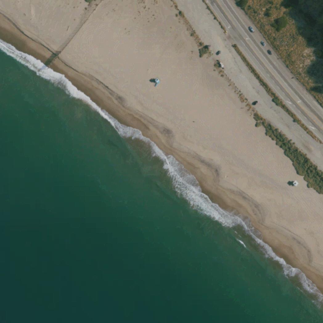 Aerial map of Mugu beach