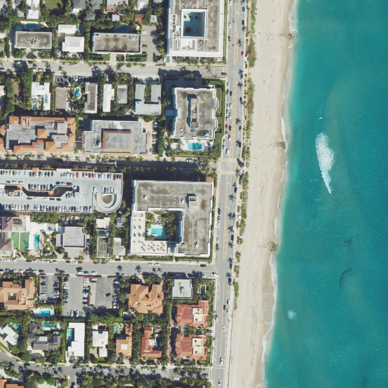 Aerial map of Municipal Beach