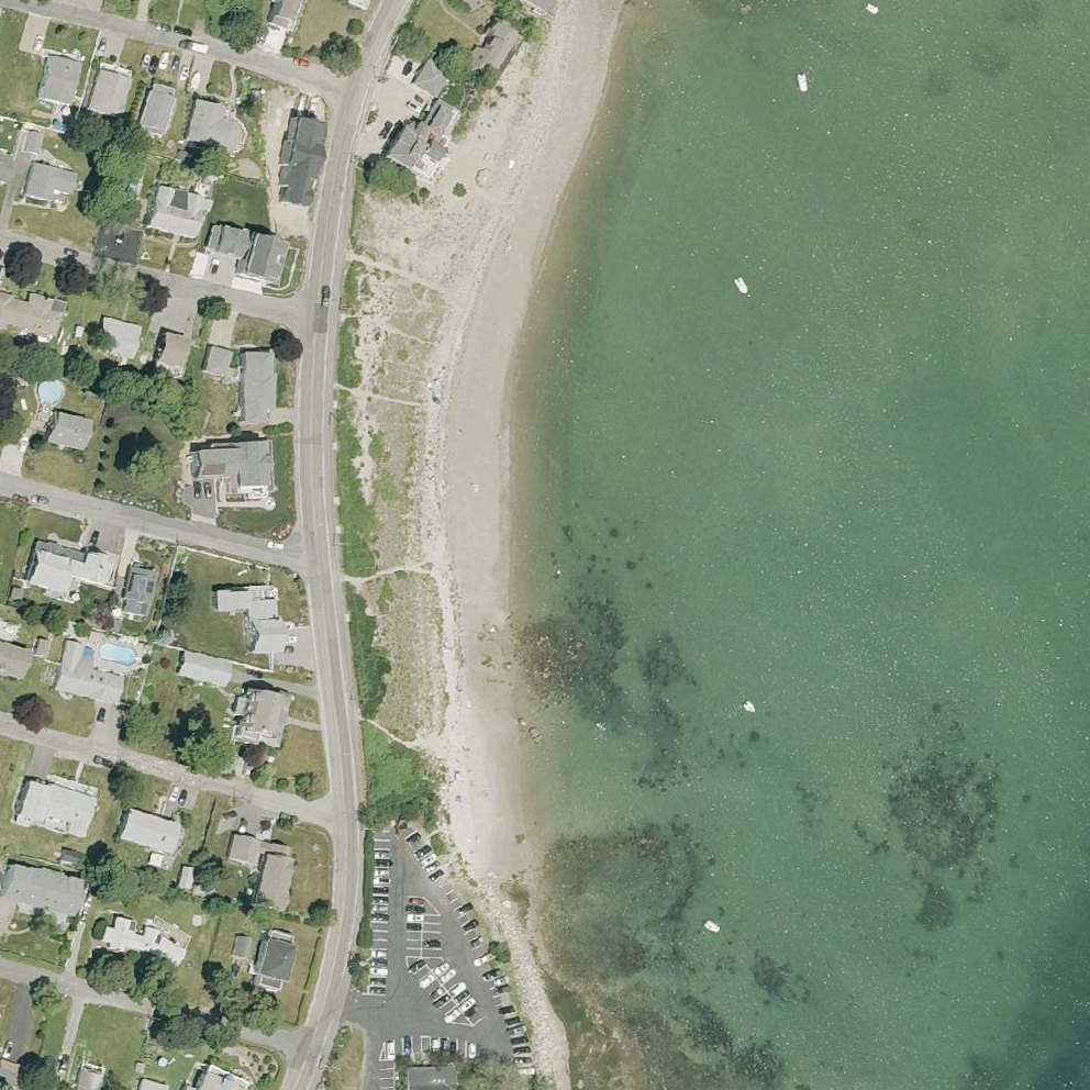 Aerial map of Museum Beach