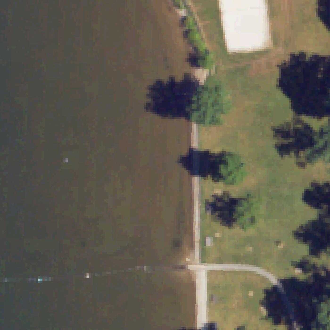 Aerial map of Muskrat Beach
