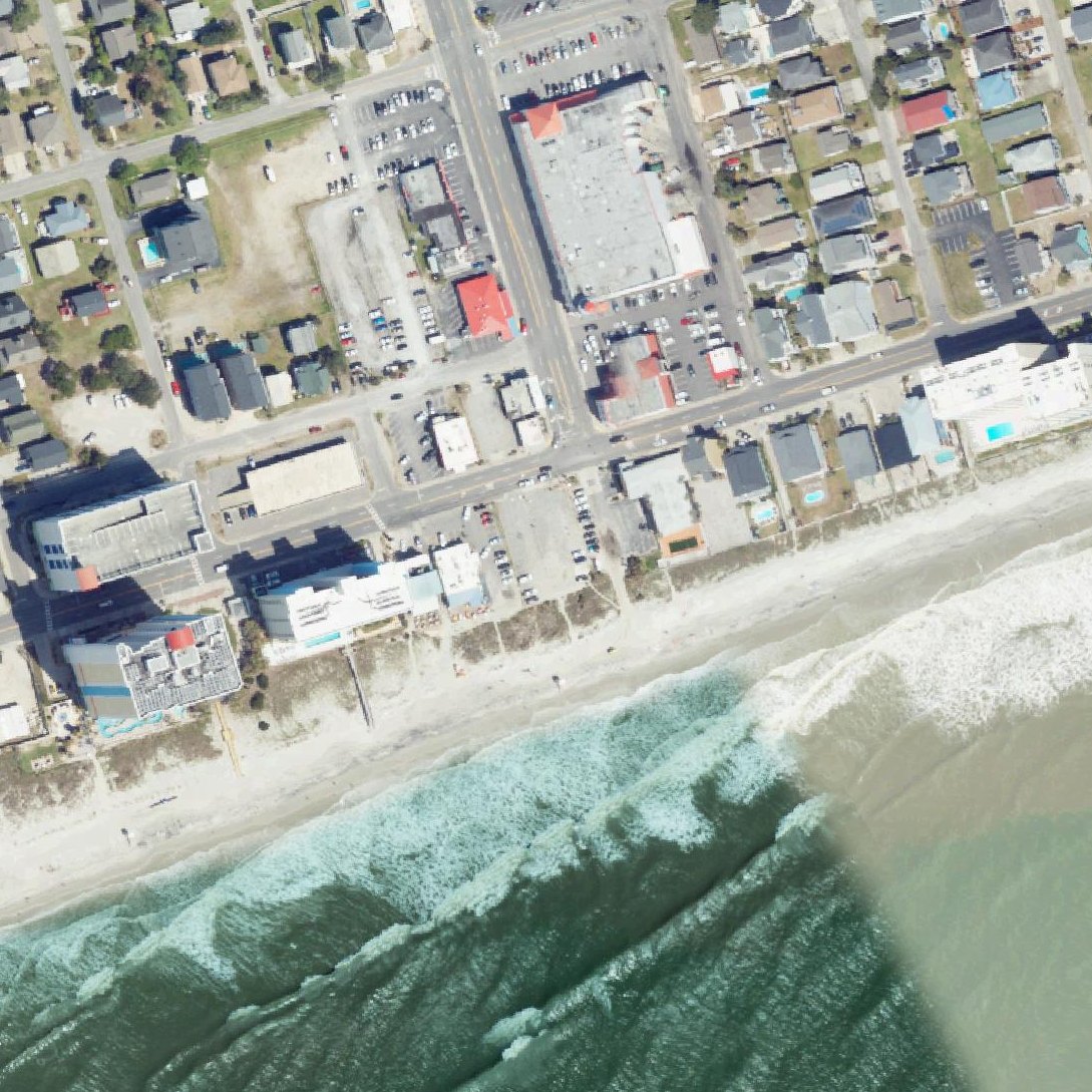 Aerial map of Myrtle Beach