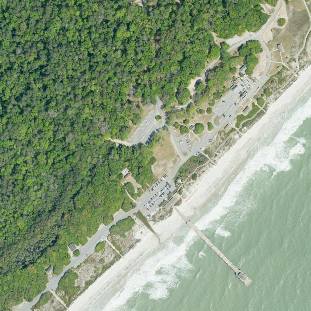 Aerial map of Myrtle Beach State Park