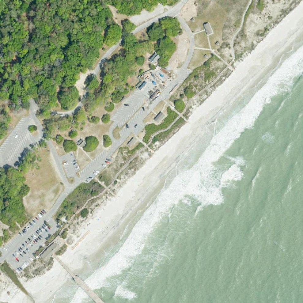 Aerial map of Myrtle Beach State Park Shelter B2