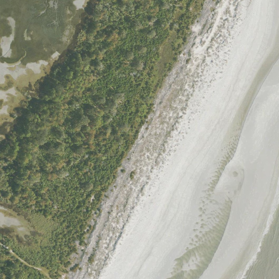 Aerial map of Nanny Goat Beach