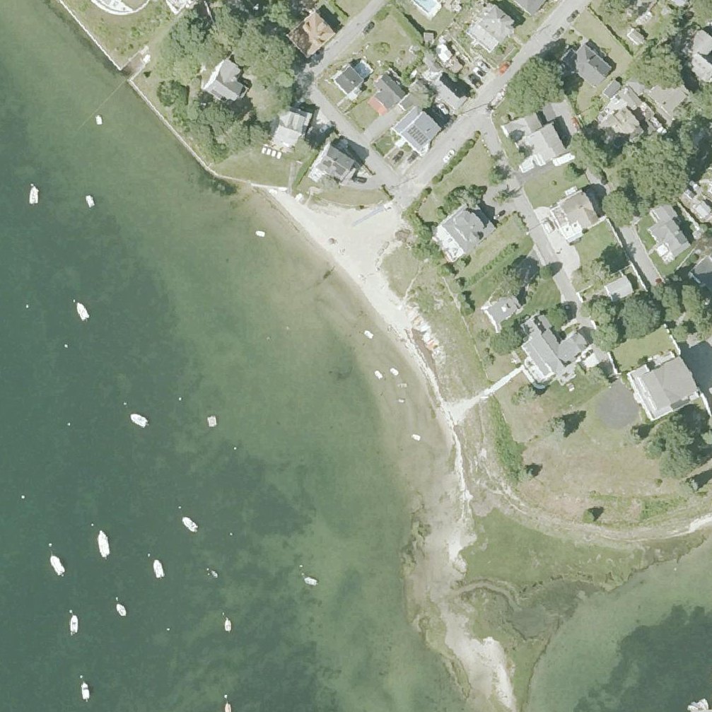 Aerial map of Nanumett Beach