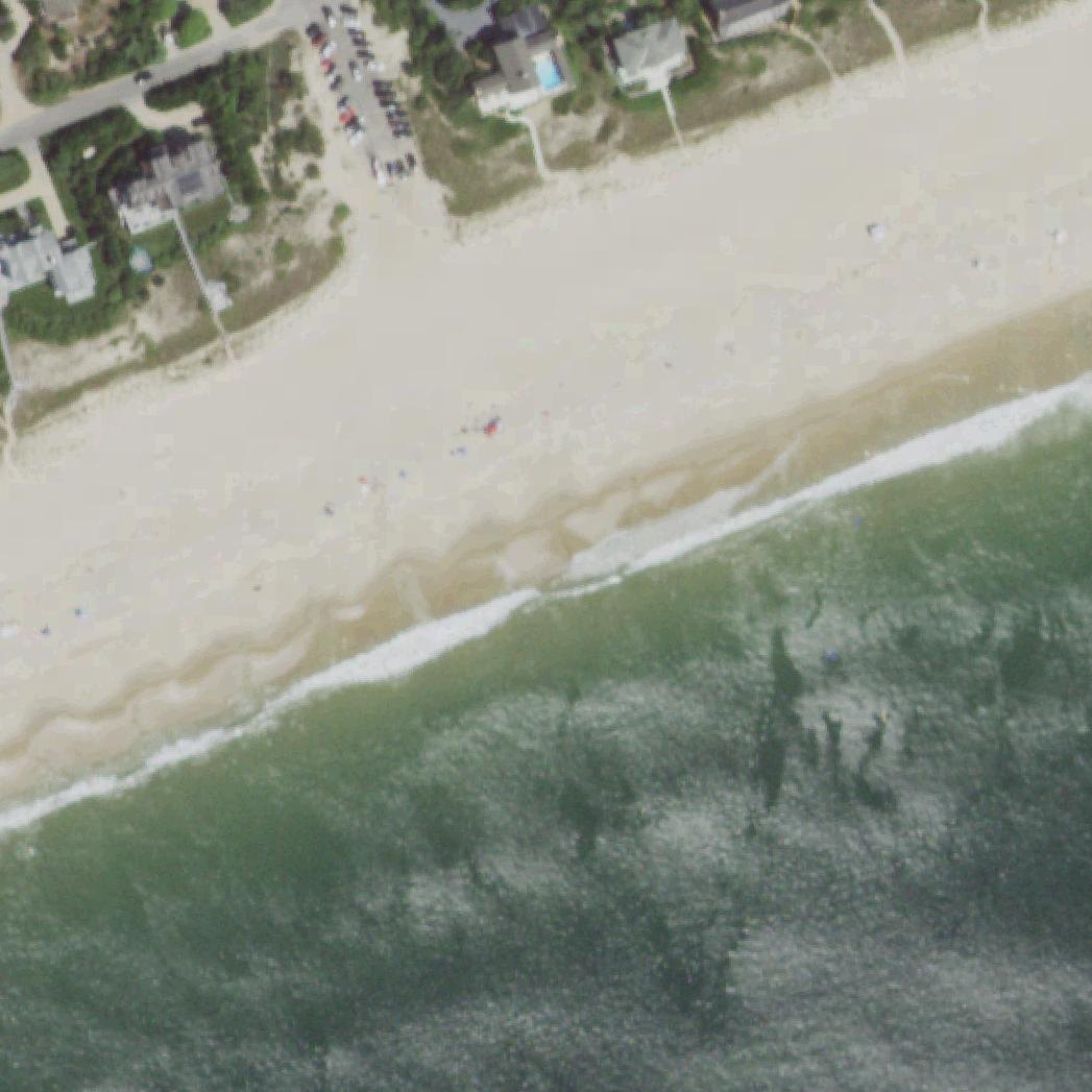Aerial map of Napeague Ocean Beach