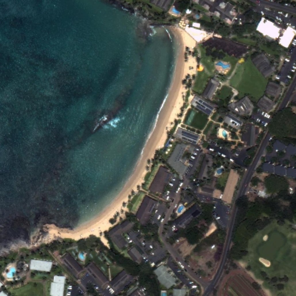 Aerial map of Napili Beach