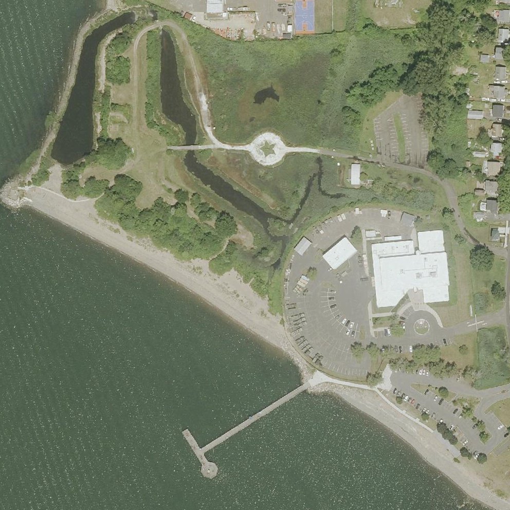 Aerial map of Nathan Hale Beach