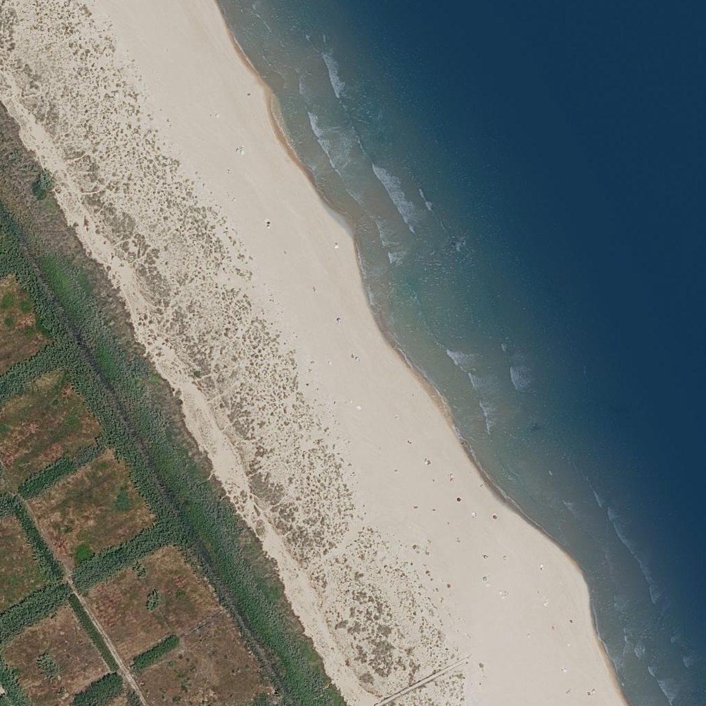 Aerial map of Naturist beach Gandia