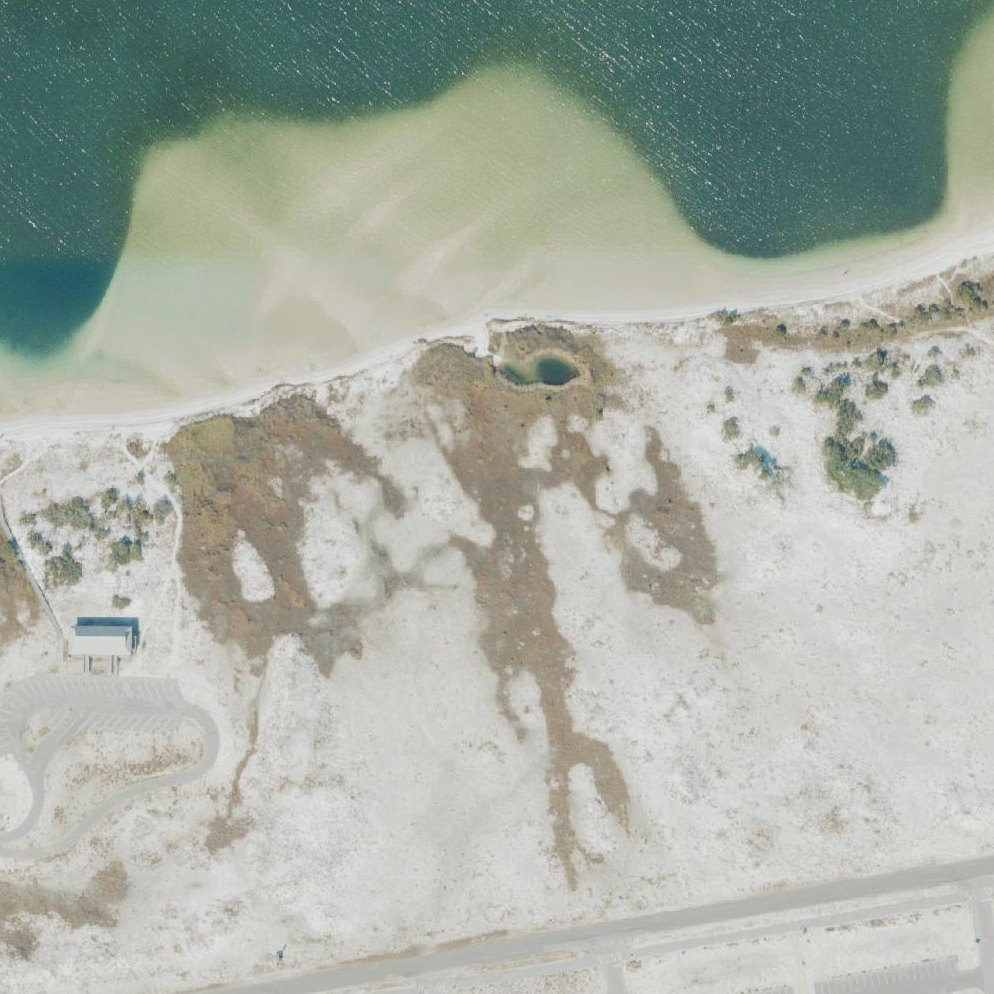 Aerial map of Navarre Beach Marine Park