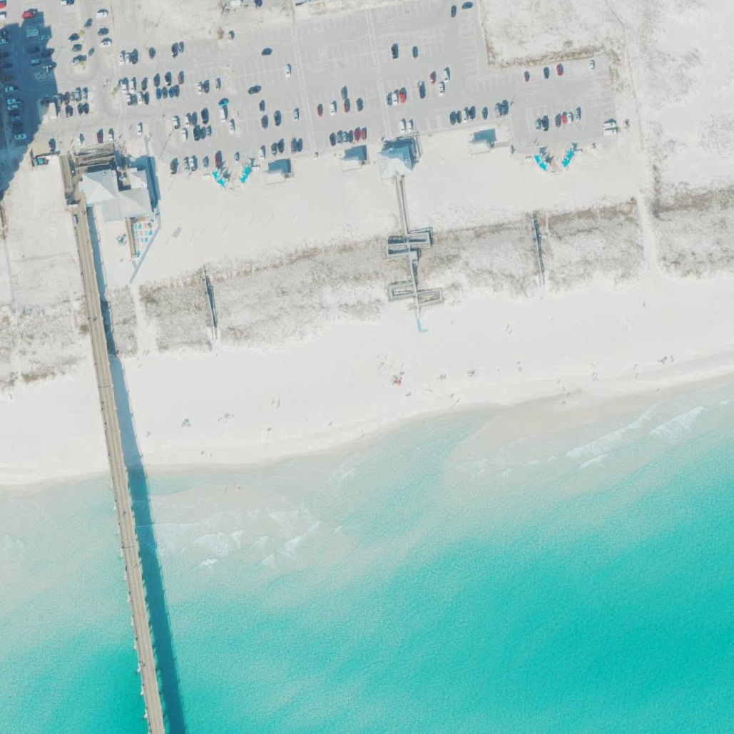 Aerial map of Navarre Beach