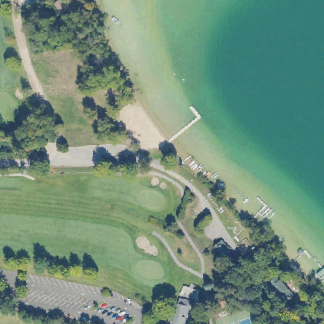 Aerial map of Nedows Bay