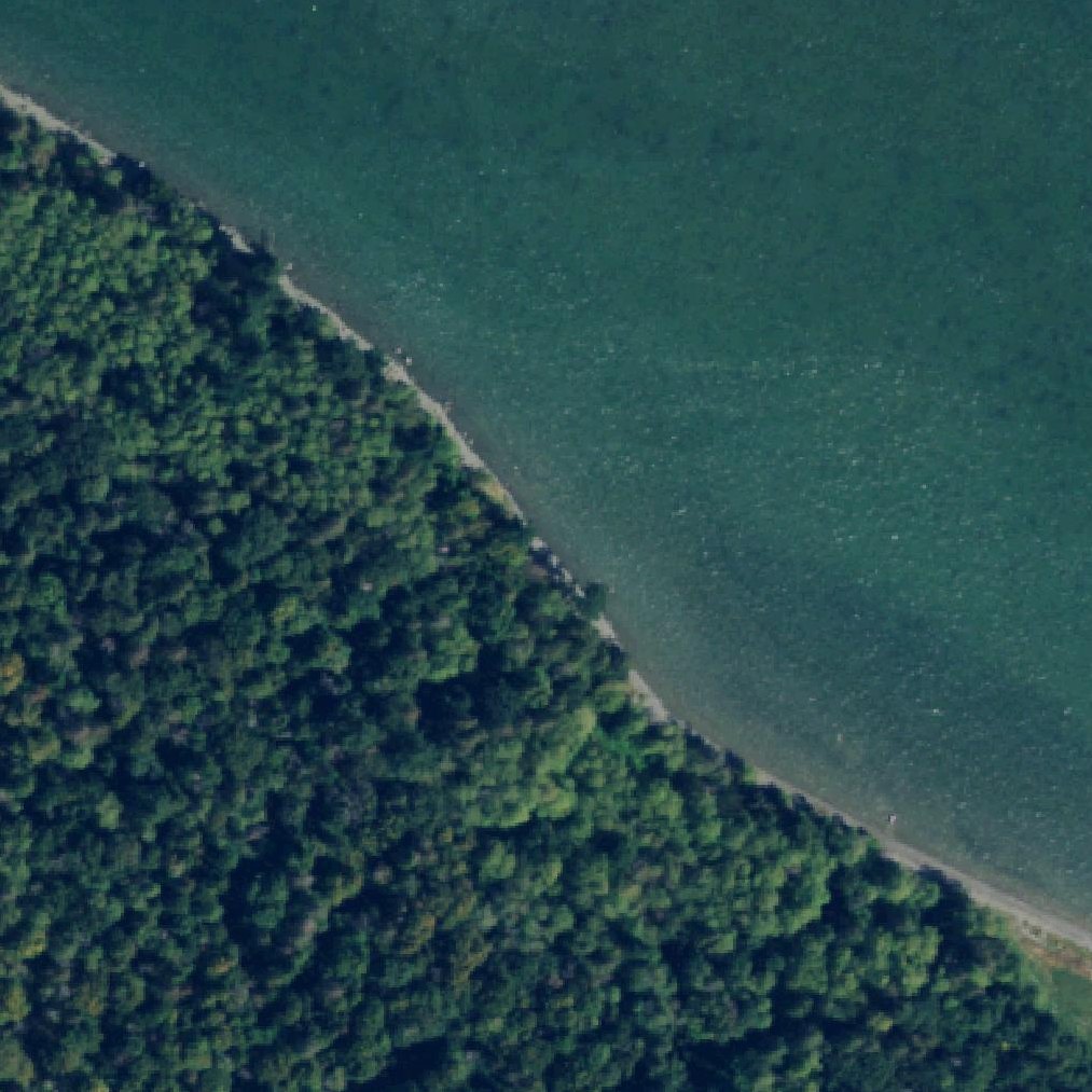 Aerial map of Neontawanta Beach